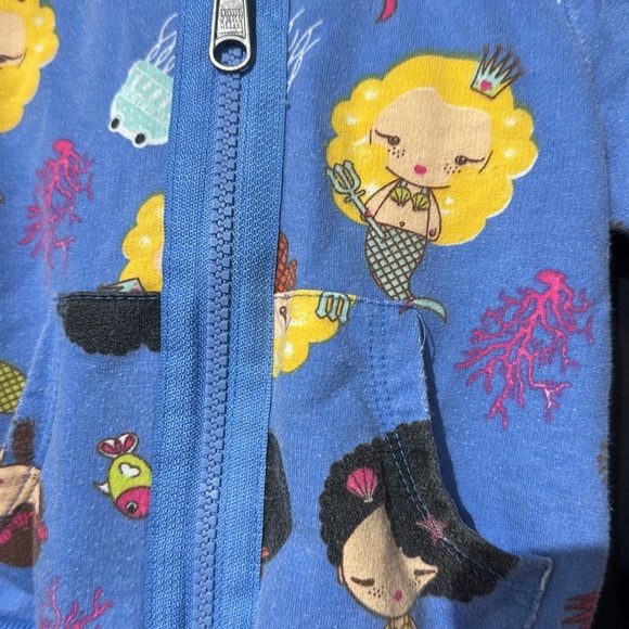 Girls size 12 mths | Mermaid hoodie - Picture 2 of 5